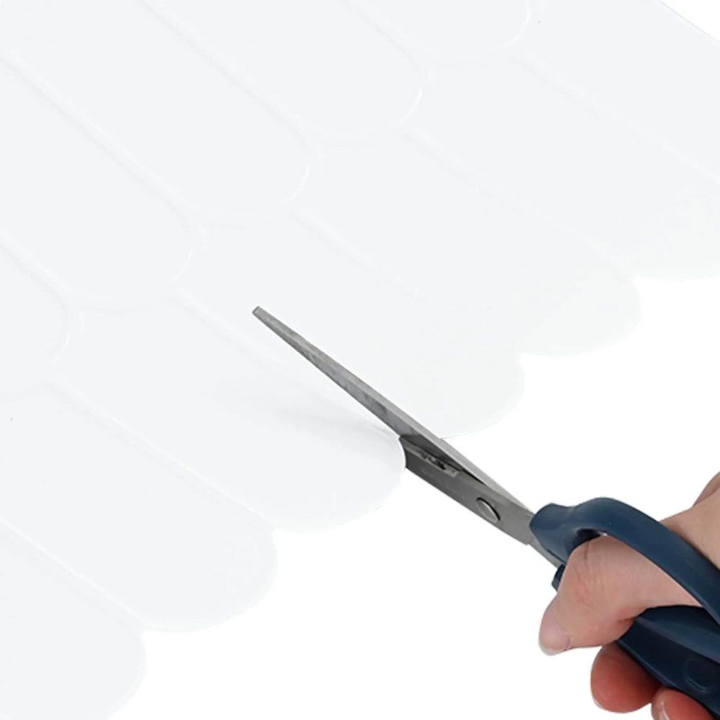 vidaXL Διακοσμητικά Αυτοκόλλητα 10 pcs Λευκό 30 x 30 x 0,8 εκ