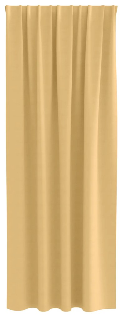 vidaXL Κουρτίνες με κουρτίνες 2 pcs Μπεζ 225 x 140 εκ. Πολυεστέρας