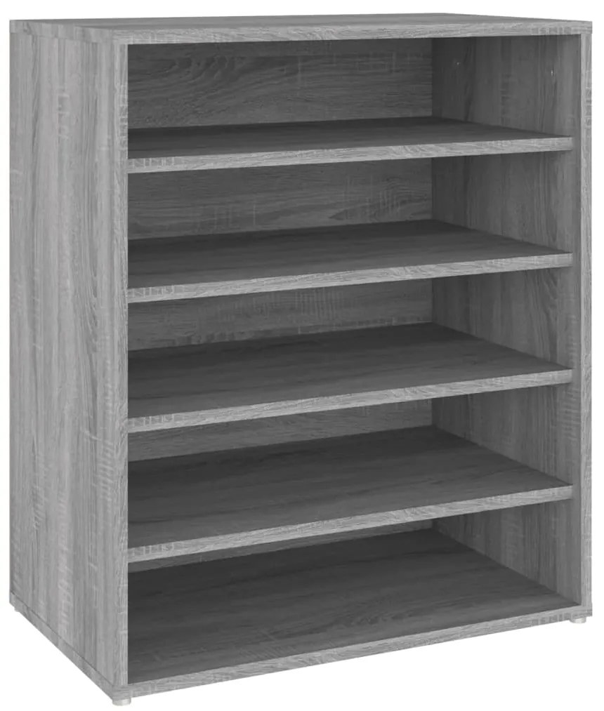 vidaXL Παπουτσοθήκη Γκρι Sonoma 60x35x70 εκ. από Επεξεργασμένο Ξύλο