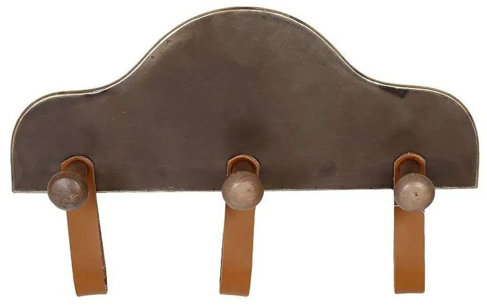 Κρεμάστρα Τοίχου 3 Θέσεων AFT119 37x7,5x24cm Brown Espiel Metal,Wood
