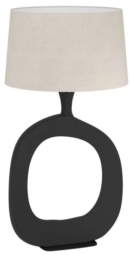 Φωτιστικό Επιτραπέζιο Diezma 390424 Ε27 45x88cm Black-Linen Eglo