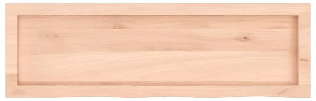 vidaXL Πάγκος Μπάνιου 100x30x(2-6) εκ. από Ακατέργαστο Μασίφ Ξύλο