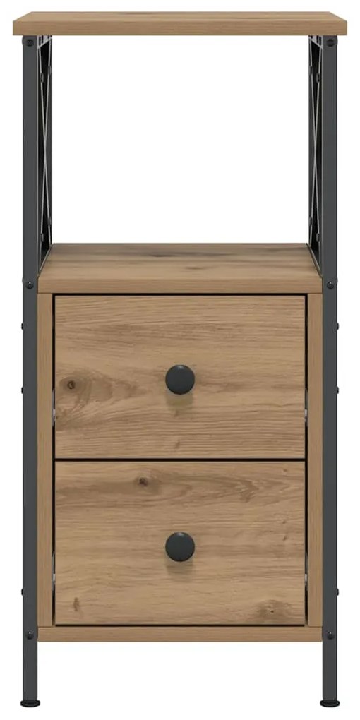 vidaXL Κομοδίνο Artisan Oak 34x35,5x70 cm Κατασκευασμένο ξύλο