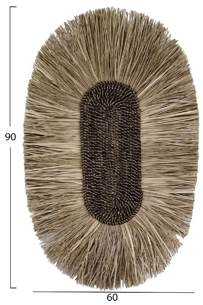 ΔΙΑΚΟΣΜΗΤΙΚΟ ΤΟΙΧΟΥ ΟΒΑΛ ΑΠΟ GRASS ΚΑΙ ΙΝΕΣ ΑΜΠΑΚΑ ΣΕ ΧΡΩΜΑ ΦΥΣΙΚΟ 60x5x90Yεκ.HM7795