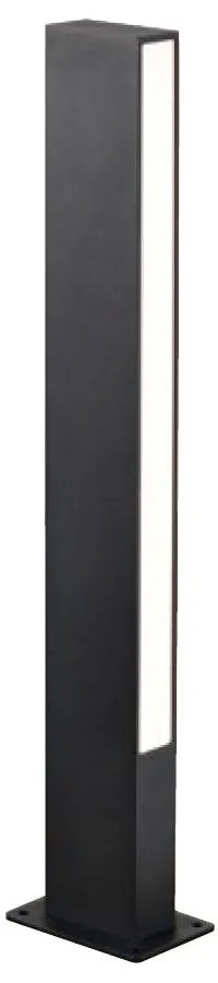 Φωτιστικό Δαπέδου - Στήλος Κήπου Lir 4321000 LED 6W 3000K 375Lm 8x60cm Dark Grey-White Viokef