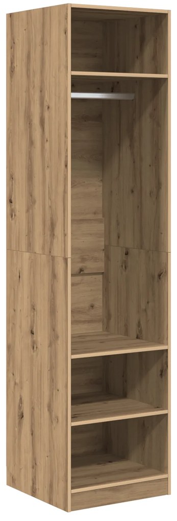 vidaXL Ντουλάπι artisan δρυς 50 x 50 x 200 εκ. Επεξεργασμένο ξύλο