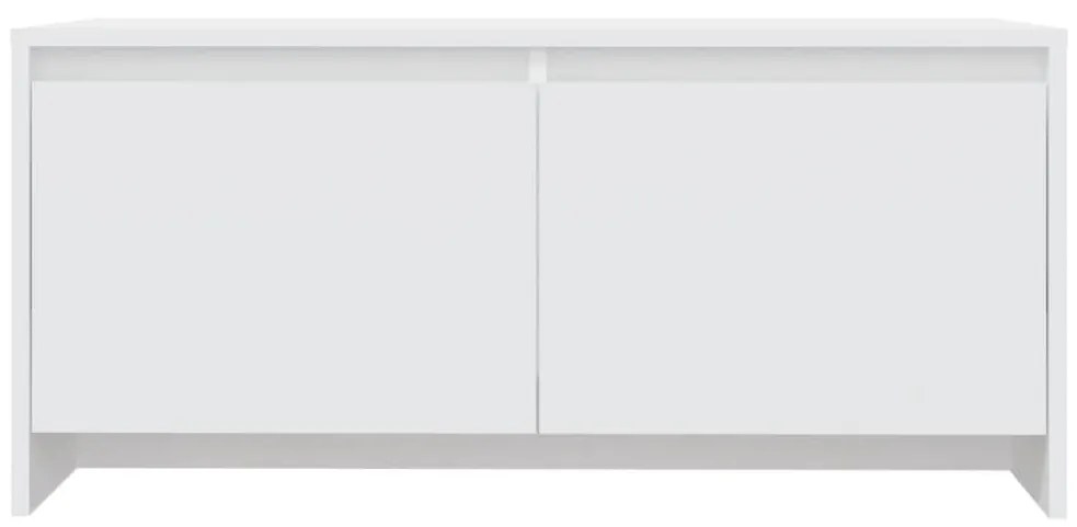 Τραπεζάκι Σαλονιού Λευκό 90 x 50 x 41,5 εκ. από Μοριοσανίδα - Λευκό