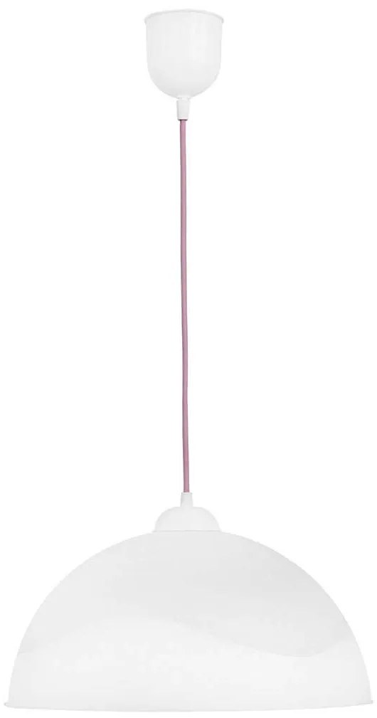 Φωτιστικό Οροφής Παιδικό Sfera/29 1/L White-Pink 35-0008 Heronia Πλαστικό
