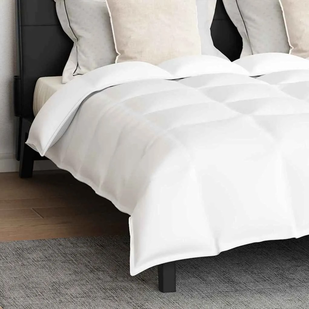 vidaXL Set Παπλώματος Χειμώνα 3 pcs Λευκό 260 x 220 εκ. Μικροΐνες, Βαμβάκι