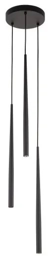 Κρεμαστό Φωτιστικό Οροφής 3xG9 Φ20cm Piano TK Lighting-10113-Μαύρο 10113