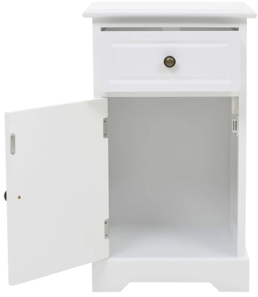 vidaXL Κομοδίνο 35 x 32 x 59 εκ. από MDF και Ξύλο Πεύκου