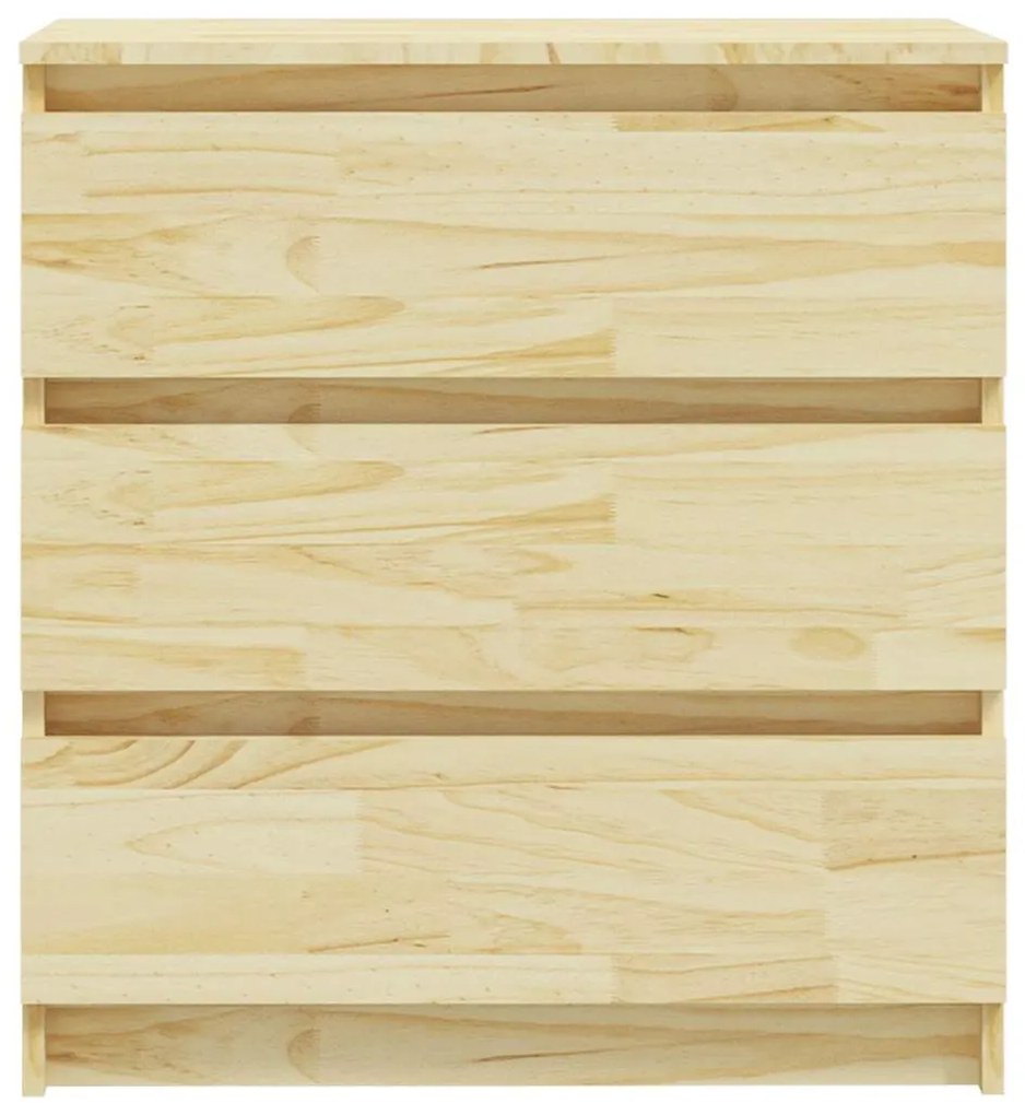 vidaXL Κομοδίνο 60 x 36 x 64 εκ. από Μασίφ Ξύλο Πεύκου