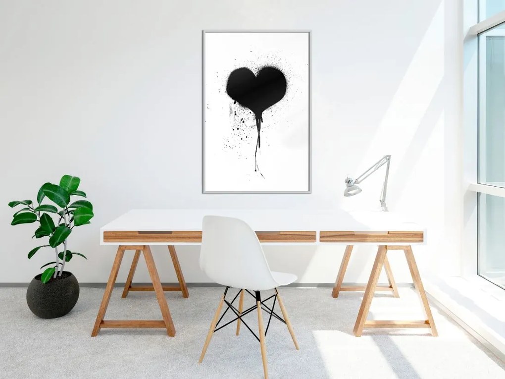 Αφίσα - Graffiti Heart - 20x30 - Χρυσό - Χωρίς πασπαρτού