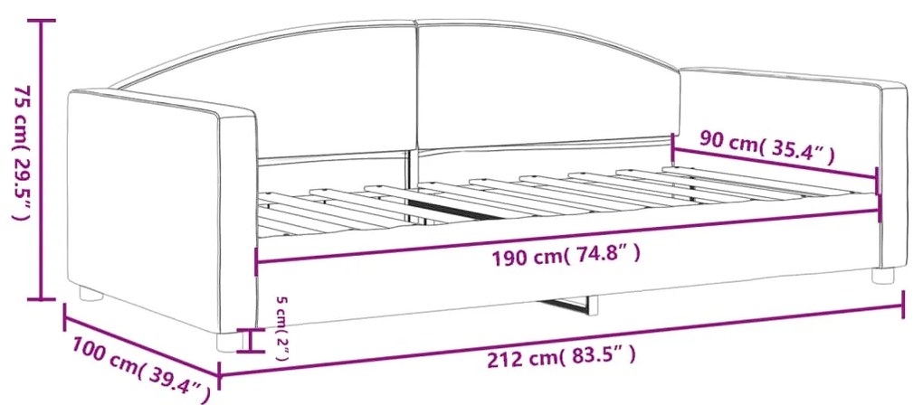 ΚΑΝΑΠΕΣ ΚΡΕΒΑΤΙ ΑΝΟΙΧΤΟ ΓΚΡΙ 90 X 190 ΕΚ. ΥΦΑΣΜΑΤΙΝΟΣ 354121