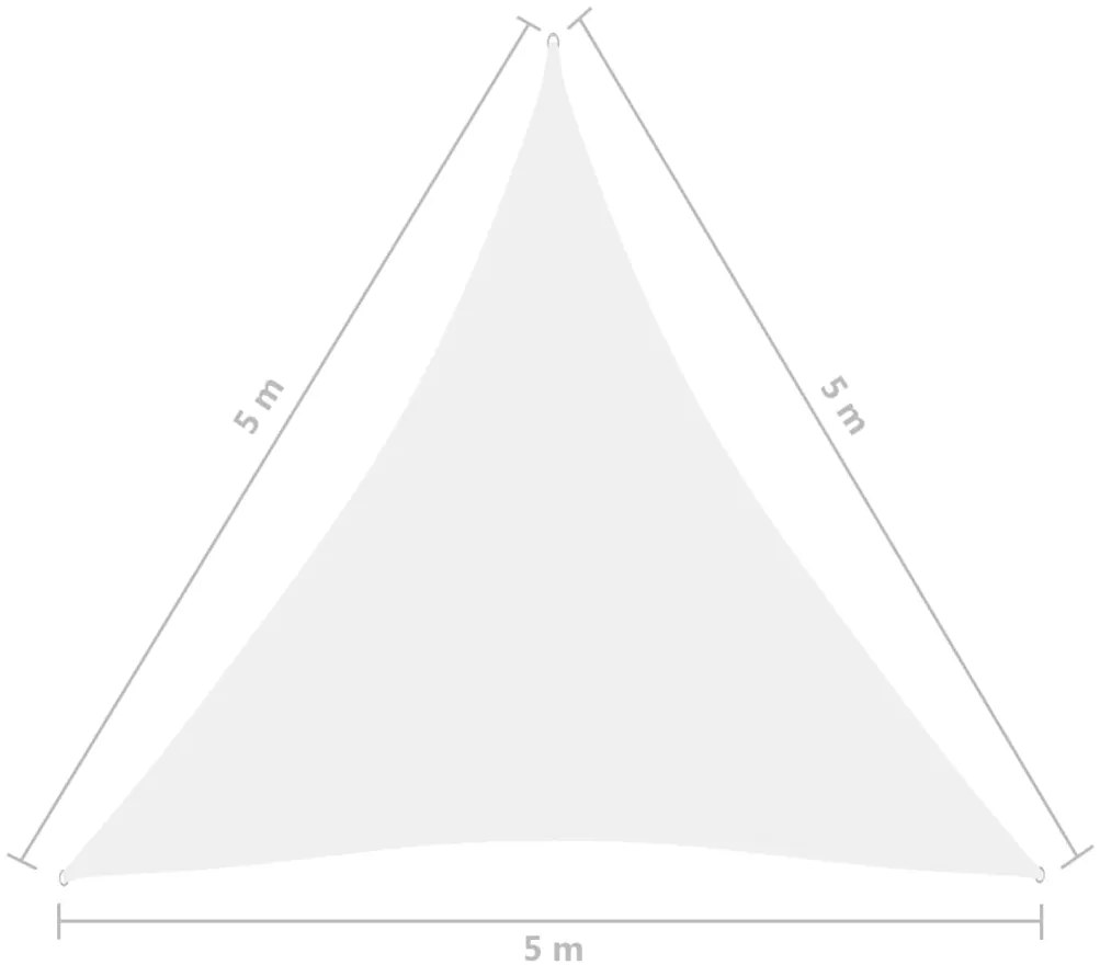 ΠΑΝΙ ΣΚΙΑΣΗΣ ΤΡΙΓΩΝΟ ΛΕΥΚΟ 5 X 5 X 5 Μ. ΑΠΟ ΎΦΑΣΜΑ OXFORD 135290