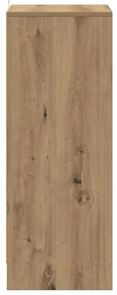 vidaXL Παπουτσοθήκη Αρτισιανή Δρυς 60x35x92 εκ. Επεξεργασμένο Ξύλο