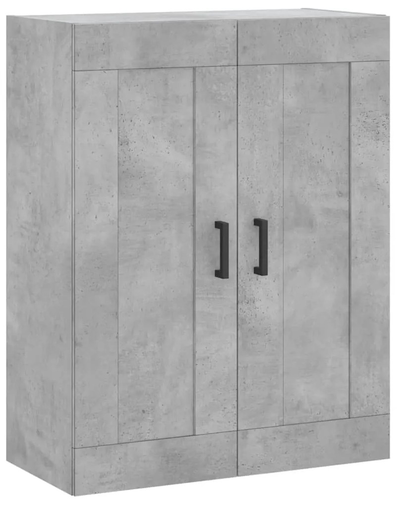 vidaXL Ντουλάπι Γκρι Σκυροδέματος 69,5x34x180 εκ. Επεξεργασμένο Ξύλο