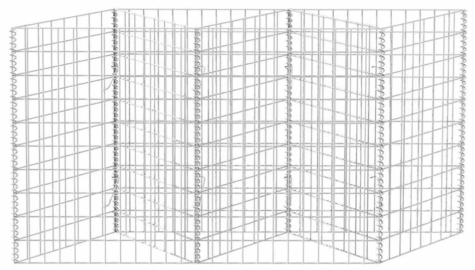 vidaXL Συρματοκιβώτιο 120 x 30 x 100 εκ. από Γαλβανισμένο Χάλυβα
