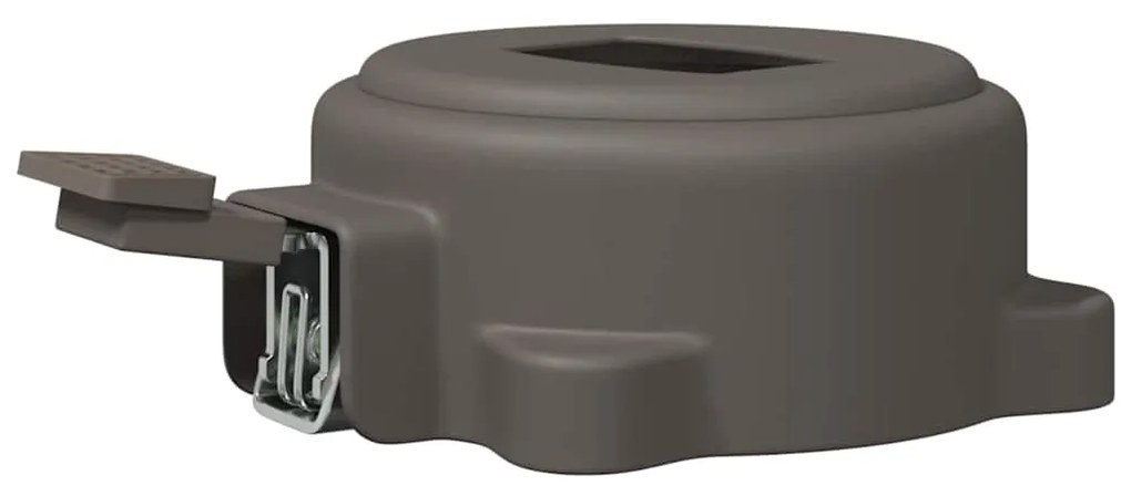 vidaXL Περιστροφικό Πεντάλ 360 Μοιρών Ασημί 21,5 x 14 x 6 εκ Ατσάλι