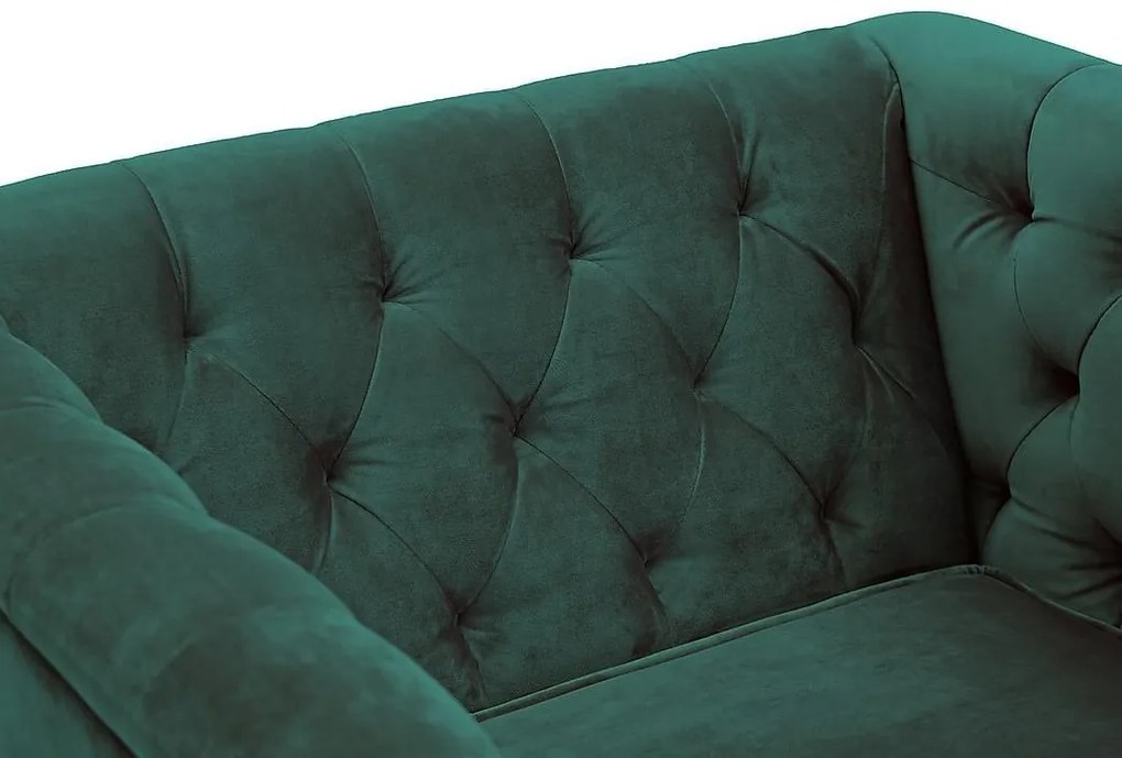 Πολυθρόνα Concept 55 185, Πράσινο, 75x85x85cm, Ταπισερί, Πόδια: Μεταλλικά