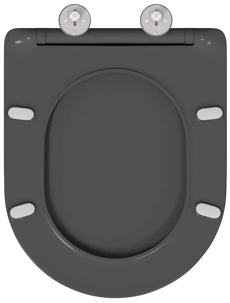 vidaXL Λεκάνη Ανθρακί 44 x 36,4 x 3,4 εκ. Δυροπλάστ