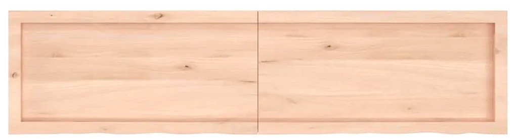 vidaXL Ράφι Τοίχου 160x40x(2-4) εκ. από Ακατέργαστο Μασίφ Ξύλο Δρυός