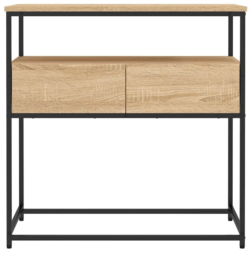vidaXL Κονσόλα Τραπεζιού Sonoma Δρυς 75 x 40 x 75 εκ. από Τεχνητό Ξύλο