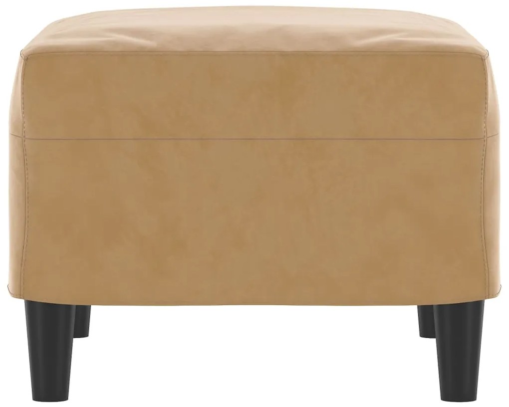 vidaXL Υποπόδιο Καφέ 60x50x41 εκ. Βελούδινο