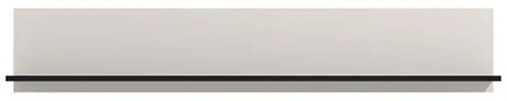 Ράφι τοίχου Savoia ZP Cashmere - Aνάγλυφο Μαύρο 137x20x24 εκ. 137x20x24 εκ.