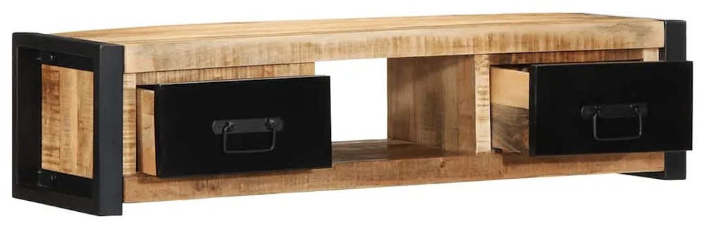 vidaXL ντουλάπι τηλεόρασης  100x30x25 cm Στερεό ακατέργαστο ξύλο Mango