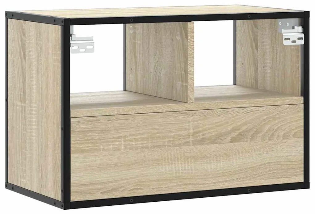 Έπιπλο Τηλεόρασης Sonoma Δρυς 60x31x39,5 εκ. Επεξ. Ξύλο - Καφέ