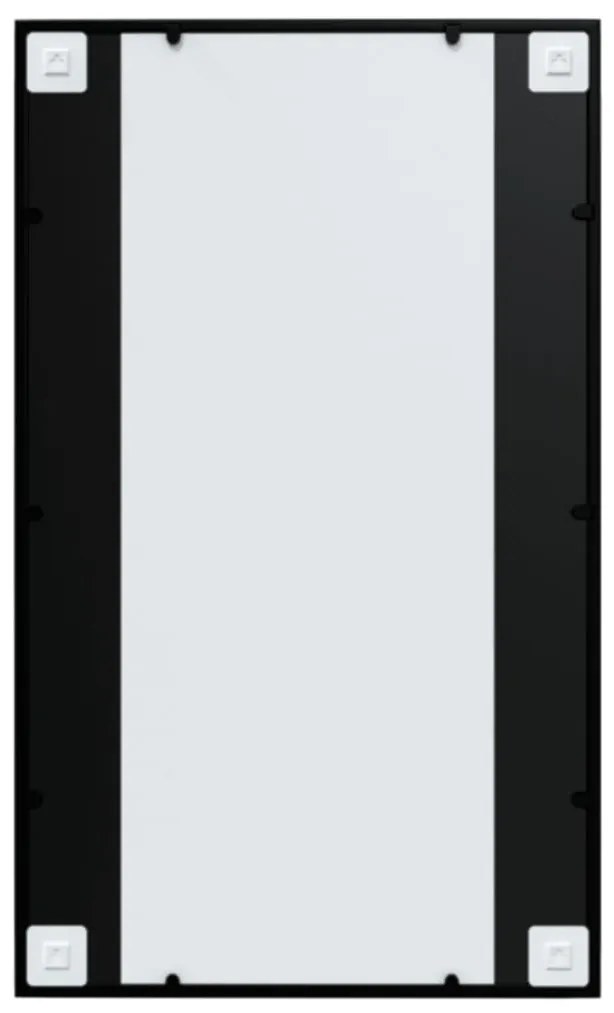 vidaXL Καθρέφτης Τοίχου Μαύρος 100 x 60 εκ. Μεταλλικός