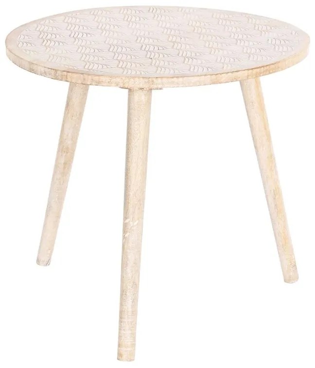 Βοηθητικό Τραπέζι DKD Home Decor Καφέ Ξύλο από Μάνγκο (50,5 x 50,5 x 47,5 cm)