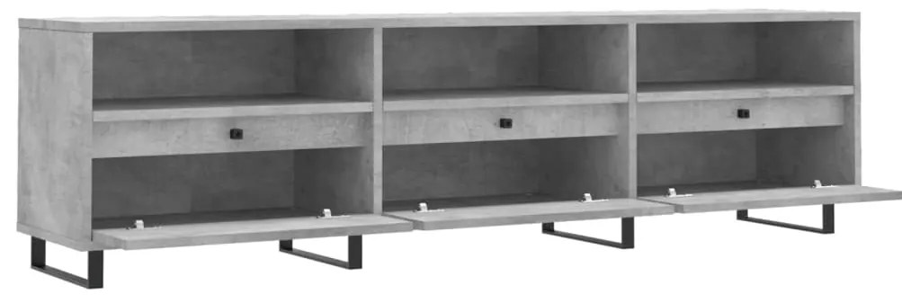 vidaXL Έπιπλο Τηλεόρασης Γκρι Σκυρ. 150x30x44,5 εκ. Επεξ. Ξύλο