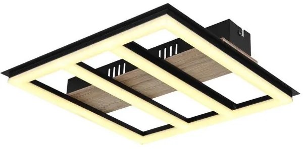 Πλαφονιέρα Φωτιστικό Οροφής LED 18W Μαύρο Froomy 67291-18 Globo Lighting-67291-18-Μαύρο 67291-18
