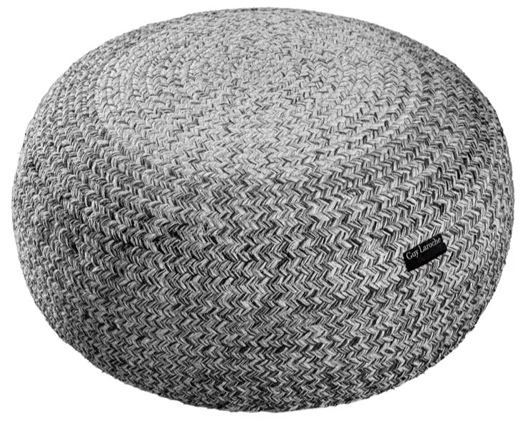 Πουφ (Φ50x25) Guy Laroche Ottoman Shades Grey