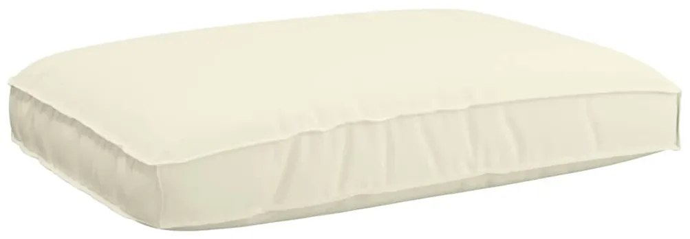 vidaXL Μαξιλάρι παλέτας για κάθισμα Κρεμ 120 x 80 x 12 cm