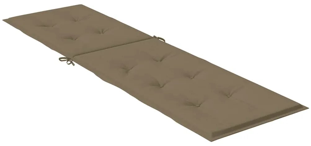 vidaXL Μαξιλάρι Σεζλόνγκ Taupe (75+105)x50x3 εκ. Υφασμάτινη