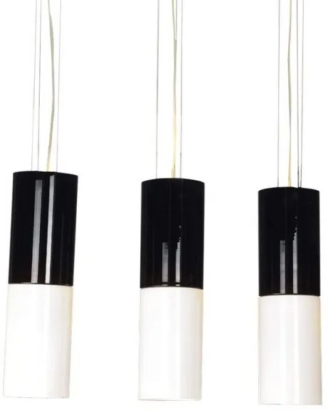 Κρεμαστό Φωτιστικό Οροφής IP20 6xGU10 ACA-KYLIMD51016A-Μαύρο-Λευκό KYLIMD51016A