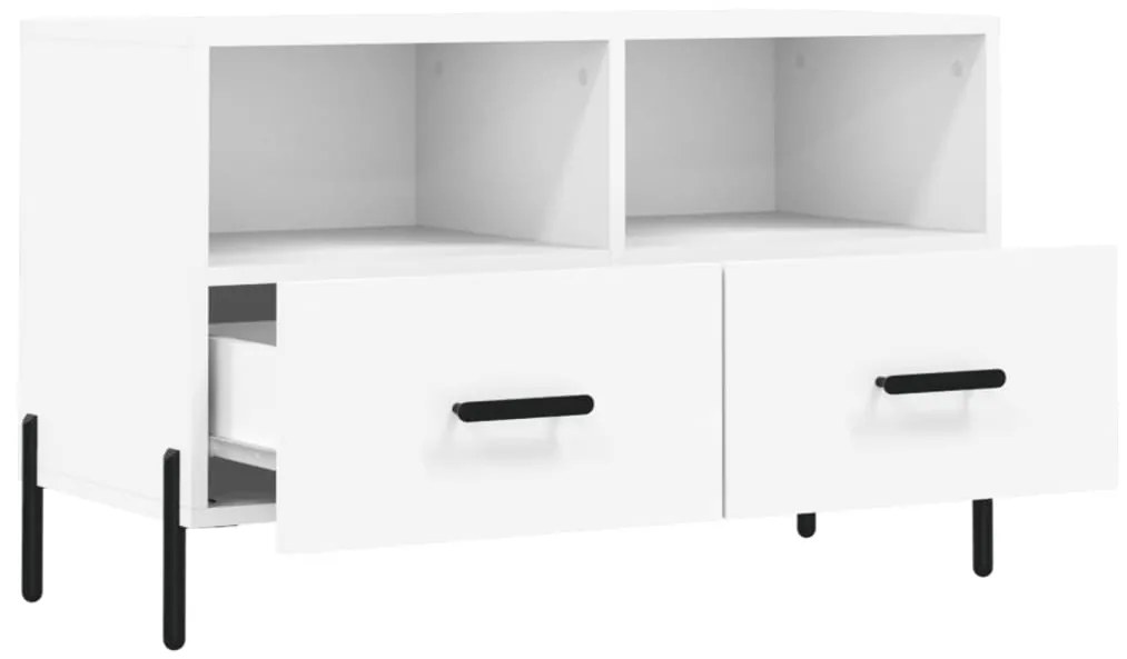 vidaXL Έπιπλο Τηλεόρασης Λευκό 80 x 36 x 50 εκ. από Επεξεργασμένο Ξύλο