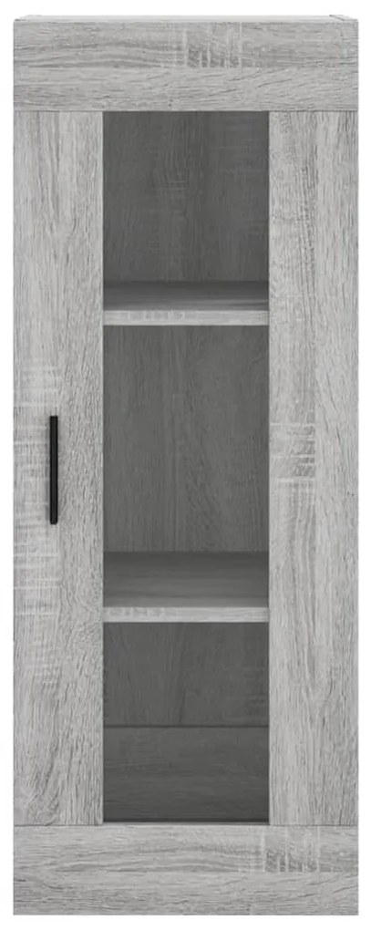 vidaXL Μπουφές Sonoma Γκρι 34,5 x 34 x 180 εκ. από Επεξεργασμένο Ξύλο