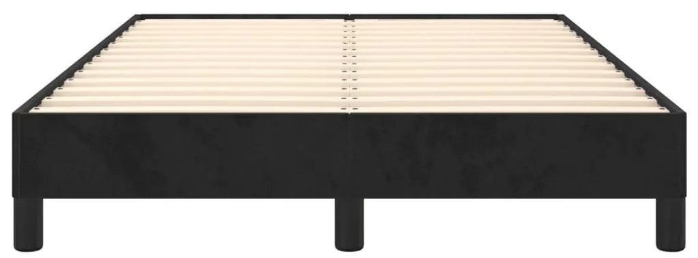 vidaXL Πλαίσιο Κρεβατιού χωρίς στρώμα Μαύρο 120x190 εκ. Βελούδινο