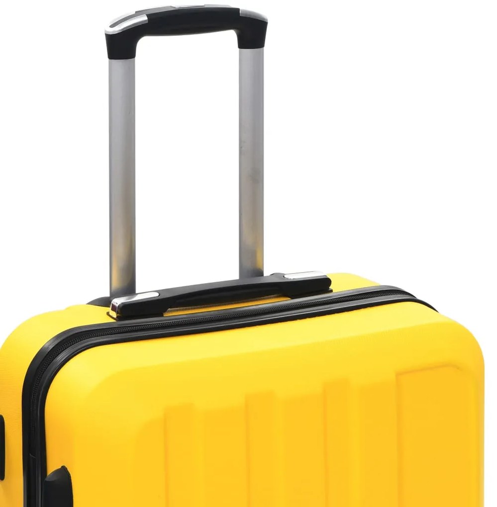 vidaXL Σετ Βαλιτσών Τρόλεϊ με Σκληρό Περίβλημα 3 τεμ. Κίτρινο από ABS