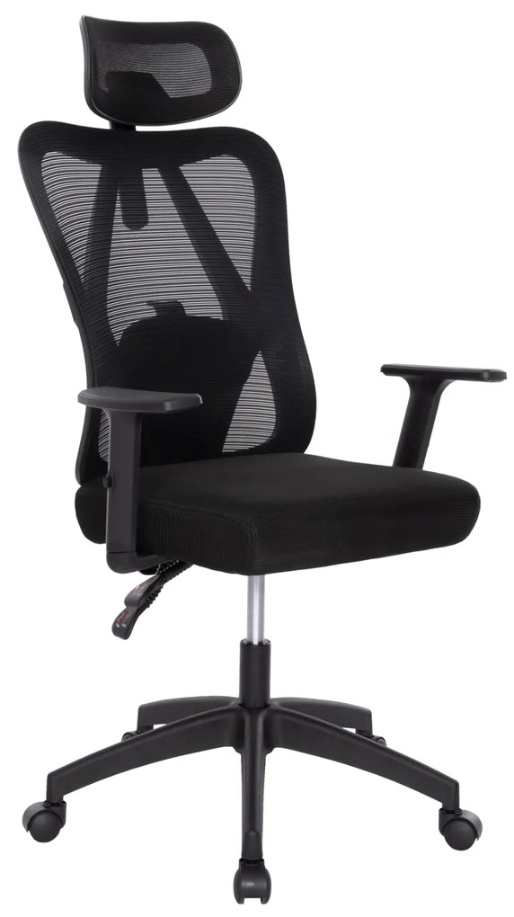 ΚΑΡΕΚΛΑ ΓΡΑΦΕΙΟΥ MEXER HM1195.01 ΜΑΥΡΟ MESH-ΜΕΤΑΛ.ΒΑΣΗ-NYLON ΣΚΕΛΕΤΟΣ 68x70x136Υεκ.