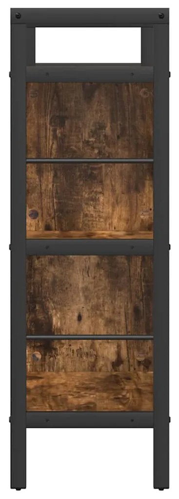 vidaXL Ράφι Βιβλίων Καπνιστό Δρύς 75 x 30 x 91 εκ. Επεξεργασμένο ξύλο