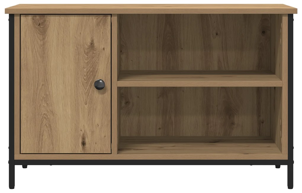 vidaXL Ντουλάπι τηλεόρασης Artisan Oak 80x40x50 εκ Επεξεργασμένο ξύλο και Ατσάλι