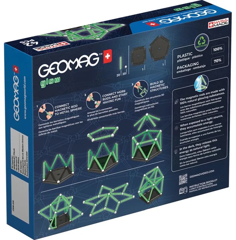 Geomag Σετ Glow 42-Green