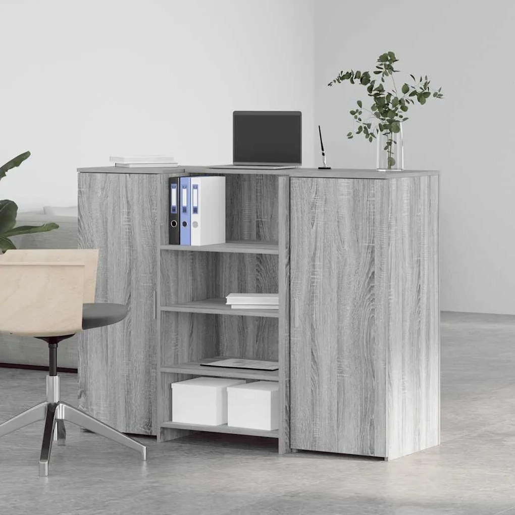vidaXL Γραφείο υποδοχής 135x50x103,5 εκ. Επεξεργασμένο Ξύλο