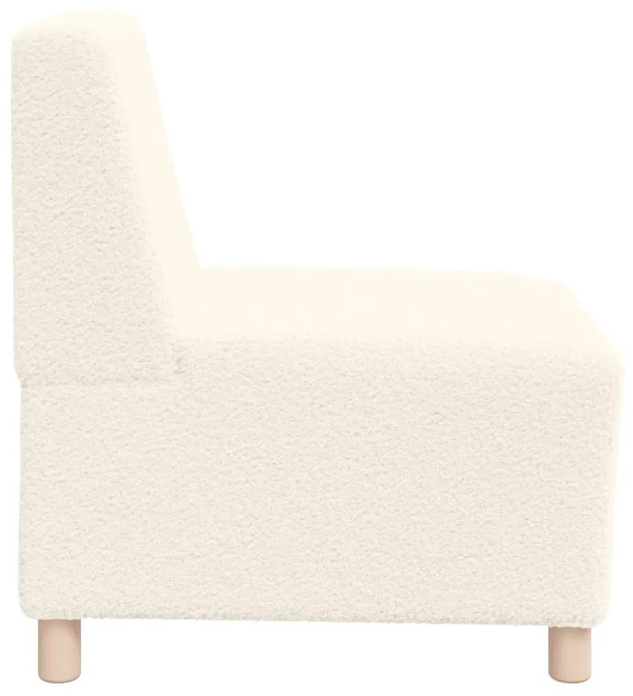 vidaXL Μοναδικός Καναπές χωρίς Χερούλια 3 pcs Κρεμ 55 x 74 x 82 εκ.