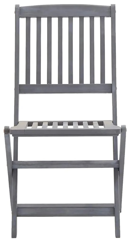 vidaXL Καρέκλες Εξ. Χώρου Πτυσσόμενες 6 τεμ. Ξύλο Ακακίας &amp; Μαξιλάρια